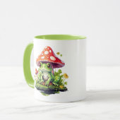 Cottages Toadstool Pilz und Frosch Tasse (Vorderseite Links)