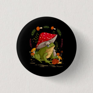 Cottailcore Fairycore Ästhetischer Frosch Schnecke Button