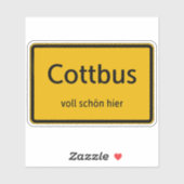 Cottbus Aufkleber Sticker Autoaufkleber (Blatt)