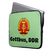 Cottbus, DDR, DDR Ossi Laptopschutzhülle (Vorderseite Links)