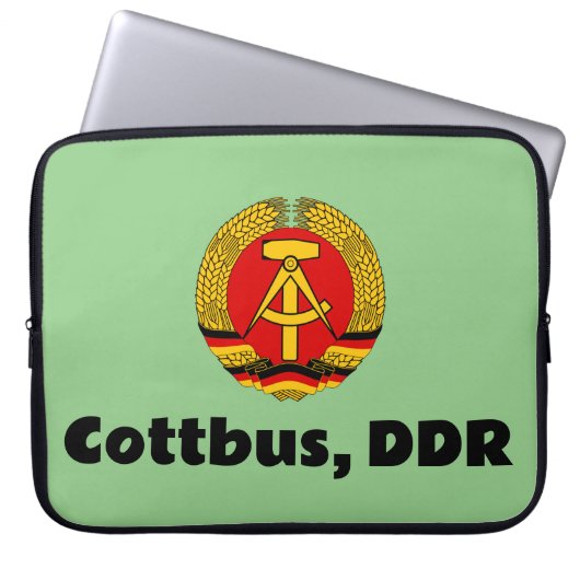 Cottbus, DDR, DDR Ossi Laptopschutzhülle (Vorderseite)