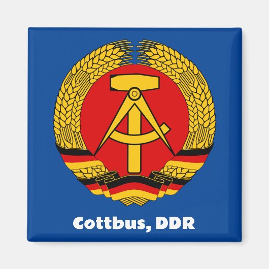 Cottbus, DDR, DDR Ossi Magnet (Vorne)