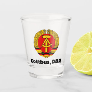 Cottbus, DDR, DDR Ossi Schnapsglas