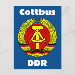 Cottbus, DDR - Deutsche Demokratische Republik Postkarte