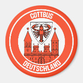 Cottbus RundEmblem Magnet (Vorne)