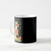 Cottecore Frosch Spiel Harmonica Player Mushroom Kaffeetasse (Vorderseite Links)