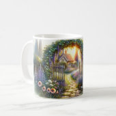 Cottecore-Verzauberungsweg Kaffeetasse (Vorderseite Links)