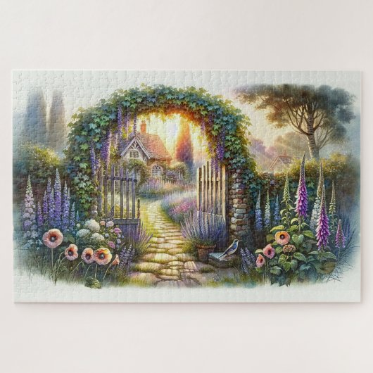 Cottecore-Verzauberungsweg Puzzle (Horizontal)