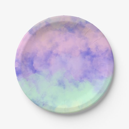 Cotten Candy Clouds Pappteller (Vorderseite)