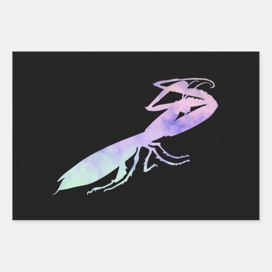 Cotten Candy Clouds Praying Mantis Geschenkpapier Set (Vorderseite 2)