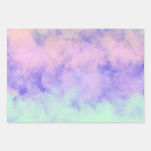 Cotten Candy Clouds Praying Mantis Geschenkpapier Set (Vorderseite)