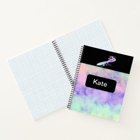 Cotten Candy Clouds Praying Mantis Notizblock (Innenseite)