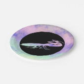 Cotten Candy Clouds Praying Mantis Pappteller (Schrägansicht)