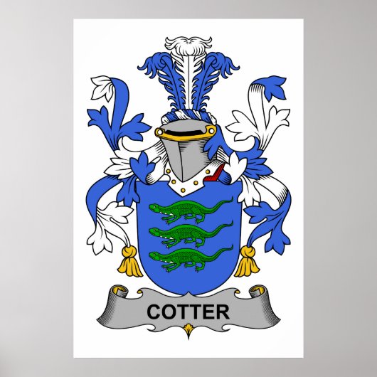 Cotter Familienwappen Poster (Vorne)