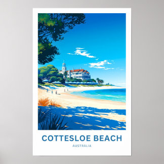 Cottesloe Beach Australia Reisen Print Poster