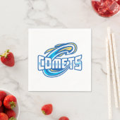 Cottey College Comets Serviette (Beispiel)