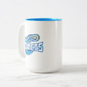 Cottey College Comets Zweifarbige Tasse (Vorderseite Links)