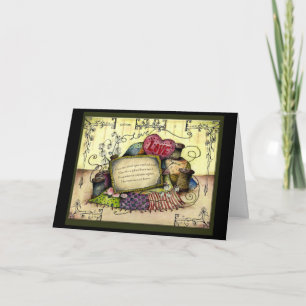 Cotton 2. Jahr Geschenkkarte für Hochzeitstag Karte