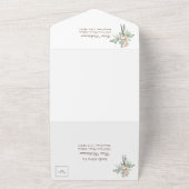 Cotton Antler Boho Wedding All In One Einladung (Außenbereich)