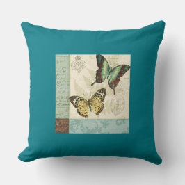 Cotton Aquamarines Kissen 20x20/Schmetterling