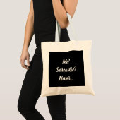 Cotton bag quote tragetasche (Vorderseite (Produkt))