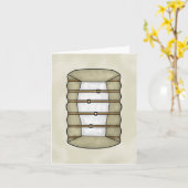 Cotton Bail Card Karte (Gelbe Blume)