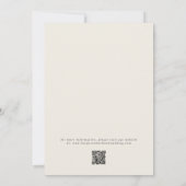 Cotton-beige-Hochzeit Einladung (Rückseite)