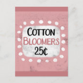 Cotton Bloomer 25 Cent Postkarte (Vorderseite)