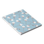 Cotton-Blume - Benutzerdefiniertes Muster Notizblock (angewinkelt)