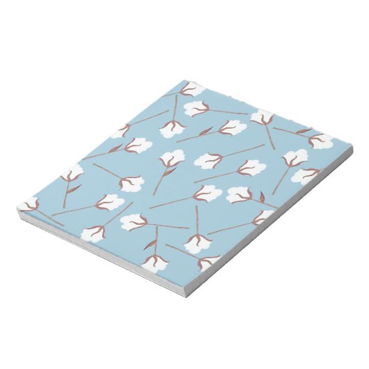 Cotton-Blume - Benutzerdefiniertes Muster Notizblock (Rotiert)