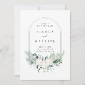 Cotton-Blume-Rahmen-Hochzeitszitz-Foto Save The Date (Rückseite)