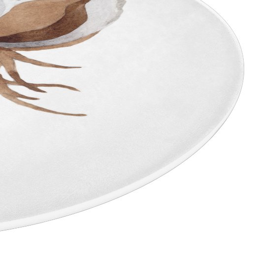 Cotton Blume Schneidebrett (Ecke)