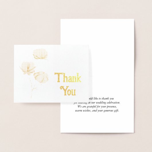 Cotton Blume Vielen Dank Folienkarte (Anzeige)