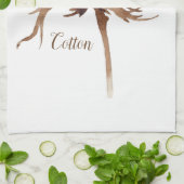 Cotton Blume Wasserfarbe Geschirrtuch (Gefaltet)