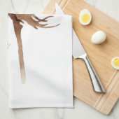 Cotton Blume Wasserfarbe Geschirrtuch (Viertel Falte)