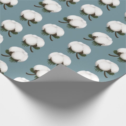 Cotton Boll Geschenkpapier (Ecke)