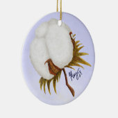 Cotton Boll Keramik Ornament (Rechts)