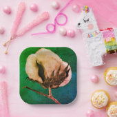 Cotton Boll Pappteller (Party)