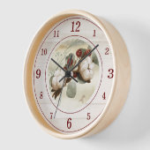 Cotton Boll-Pflanze Uhr (Winkel)