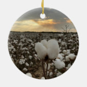 Cotton Boll Sunset Keramik Ornament (Hinten)