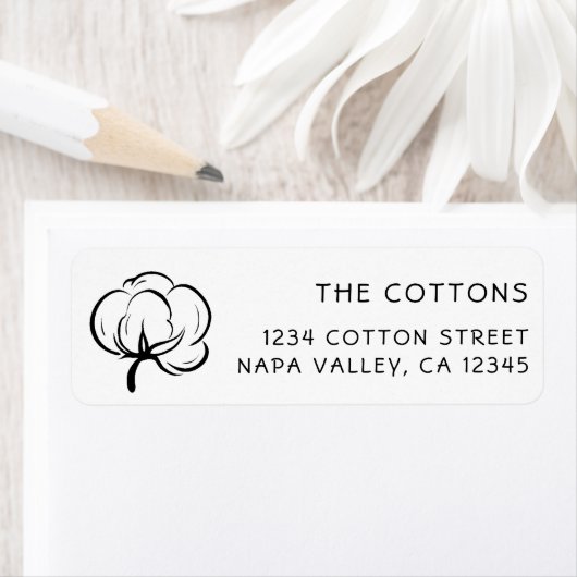 Cotton Boll-Symbol | RÜCKSENDEADRESSE (Insitu)