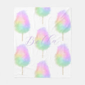 Cotton candelpastel Regenbogenfarbe niedlich Fleecedecke (Vorderseite)