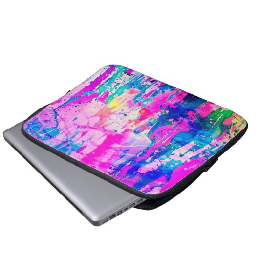 cotton candy abstract modern dream laptopschutzhülle (Vorne Knopf)