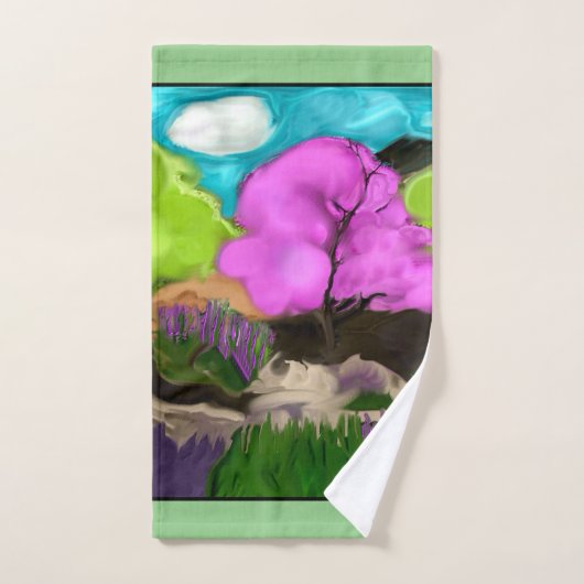 Cotton Candy Abstrakt Art Badhandtuch Set (Handtuch)