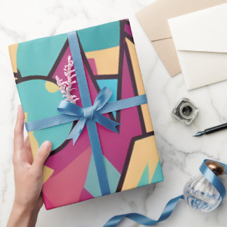 Cotton Candy Abstrakt Art Geschenkpapier