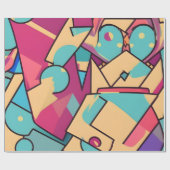 Cotton Candy Abstrakt Art Geschenkpapier (Flach)