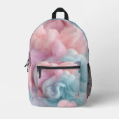 Cotton Candy Abstrakt Bedruckter Rucksack (Vorderseite)