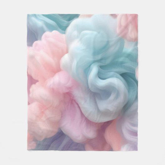 Cotton Candy Abstrakt Fleecedecke (Vorderseite)
