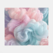 Cotton Candy Abstrakt Fleecedecke (Vorderseite (Horizontal))