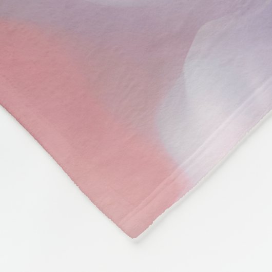 Cotton Candy Abstrakt Fleecedecke (Ecke)